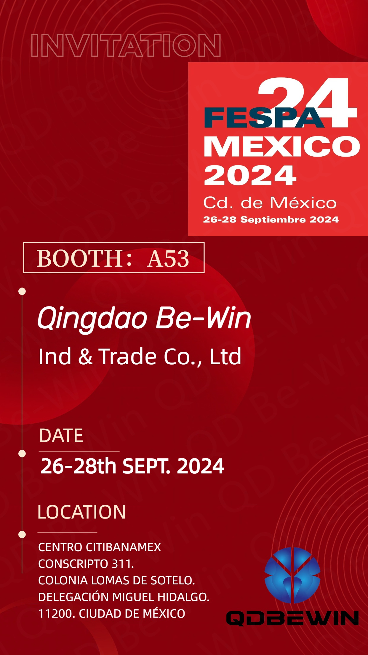 Η Qingdao Be-Win Ind & Trade Co., Ltd για να παρουσιάσει ακρυλικά φύλλα, σανίδες αφρού PVC και σύνθετα πάνελ αλουμινίου στο FESPA 2024 Mexico